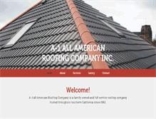 Tablet Screenshot of a1roofingcorp.com
